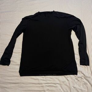 Lululemon License to Train Relaxed Fit Long-Sleeve Shirt, Black